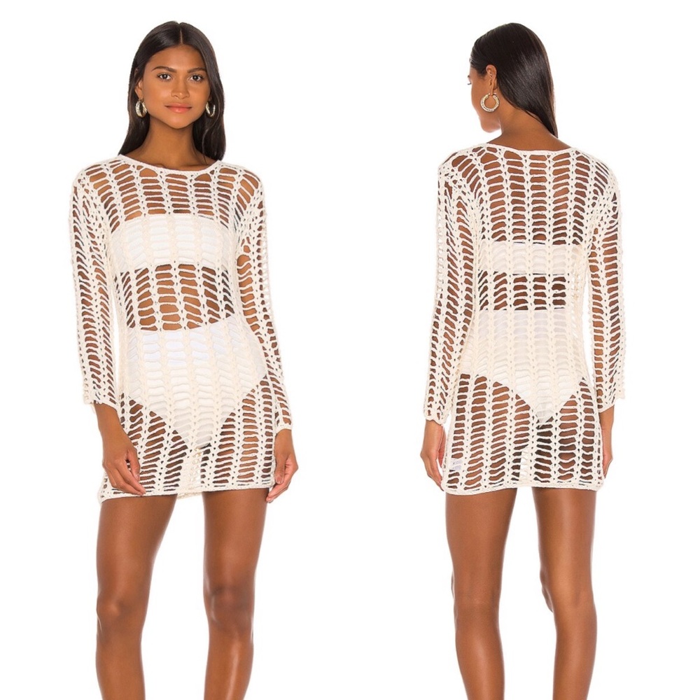 SUPERDOWN Miranda Crochet Mini Dress - Size XS